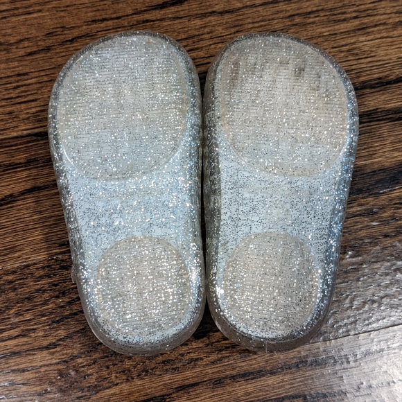 Silver Sparkle Jellies/Sandals for Babies - Size 3 - Picture 4 of 4